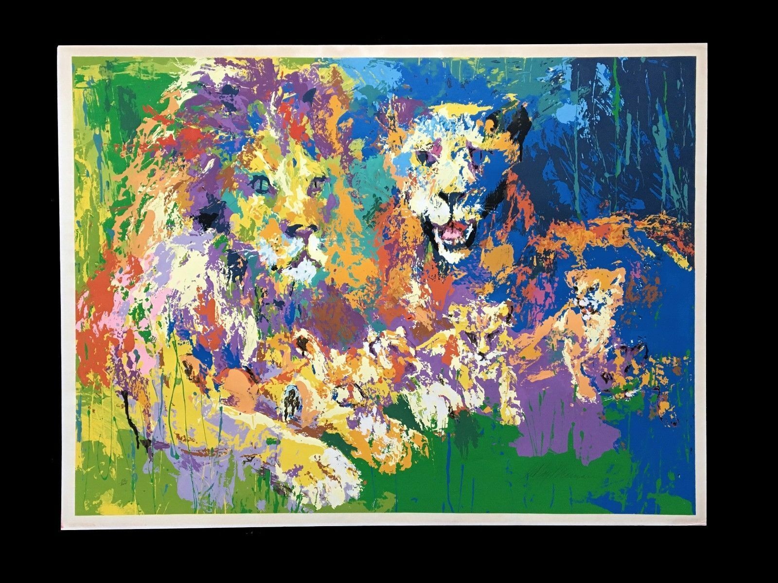 LEROY NEIMAN LIONS PRIDE Limited Edition Serigraph - Art Prints