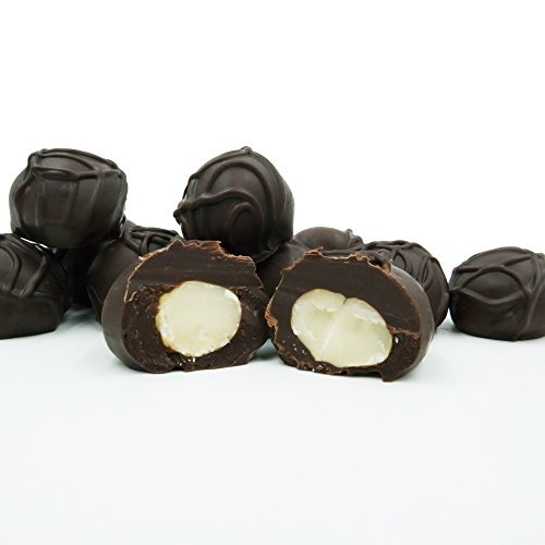 Philadelphia Candies Dark Chocolate Covered Macadamia Nuts, 1 Pound Gift Box