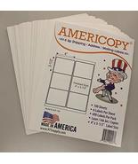 6 Up Shipping and Mailing Labels, Americopy, 4 x 3 5/16 inches, Made in ... - $10.88