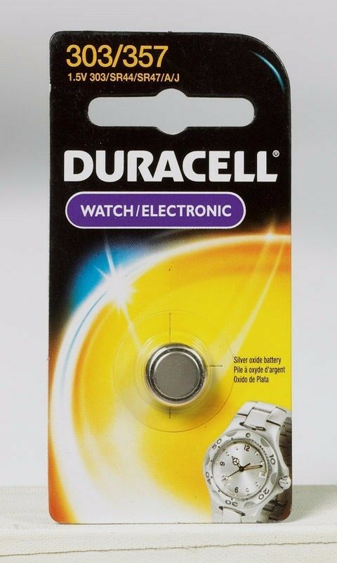 Duracell 303/357 Button Coin Battery Silver Oxide 1.5 v Watch Calculator