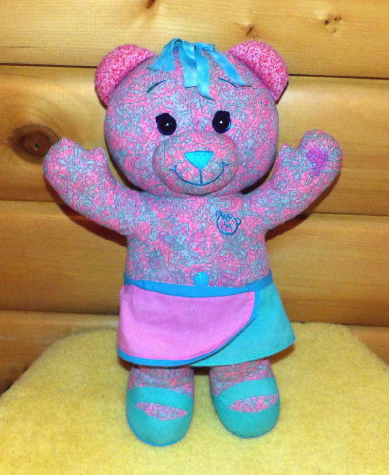 pink doodle bear