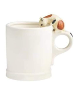 Ivory Perching Cat Coffee Tea Mug - $8.88