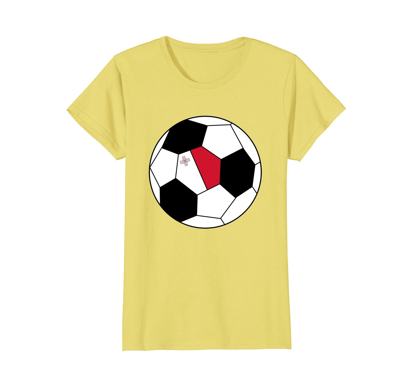 Maltese Flag Soccer Ball Football Shirt Malta Soccer Tee - T-Shirts ...