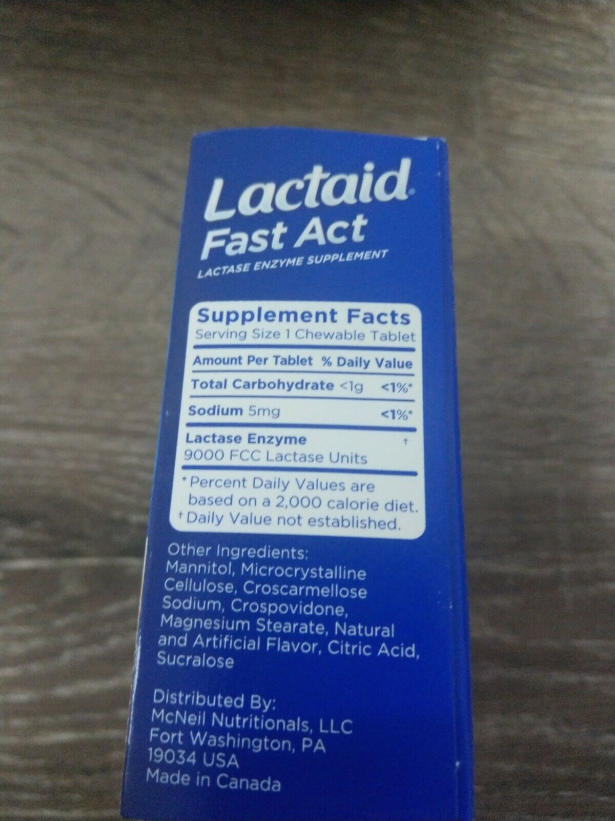 Lactaid Fast Act Lactose Intolerance Chewables with Lactase Enzymes