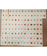 106 Tiles for Rummikub Original Rummy Tile Family Game TILES ONLY 1997 Game - $14.84