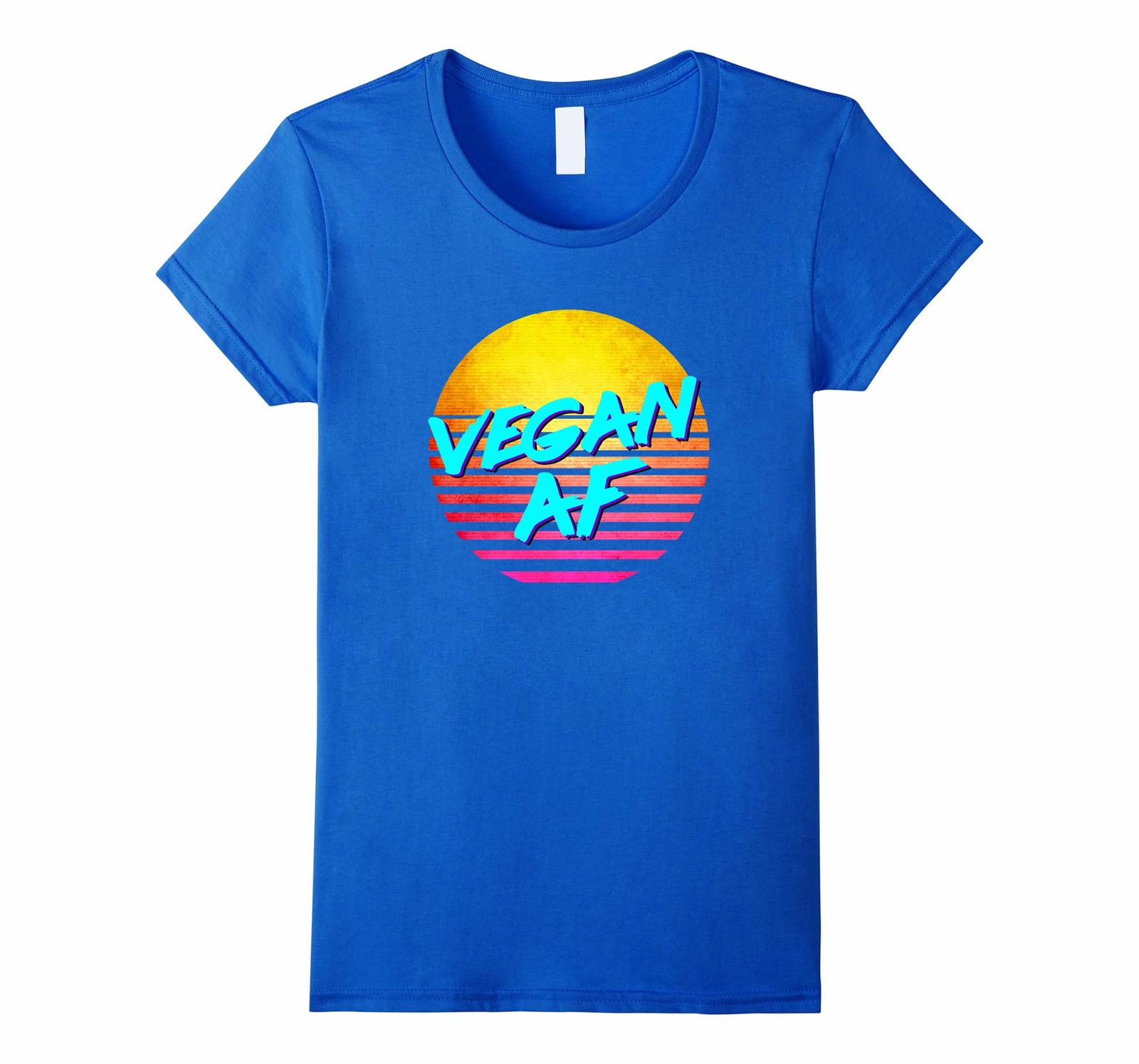 New Shirts - Cool Retro Vegan AF T-Shirt Vegan Gift Vegetarian Shirt