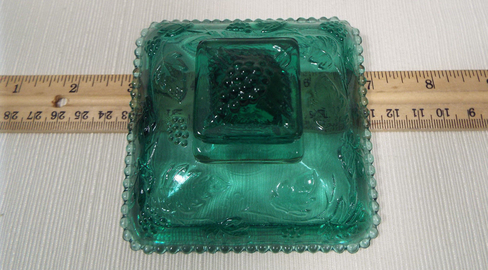 Vintage Fenton Spruce Green 5 1 2 Inch And 50 Similar Items Vintage Fenton Spruce Green 5 1 2 Inch Square Covered Candy Dish G Pattern