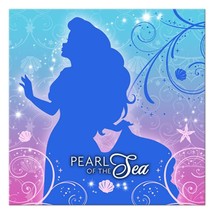 Little Mermaid Sparkle Dessert Beverage Napkins Birthday Party Supplies 16 Ct - $3.75