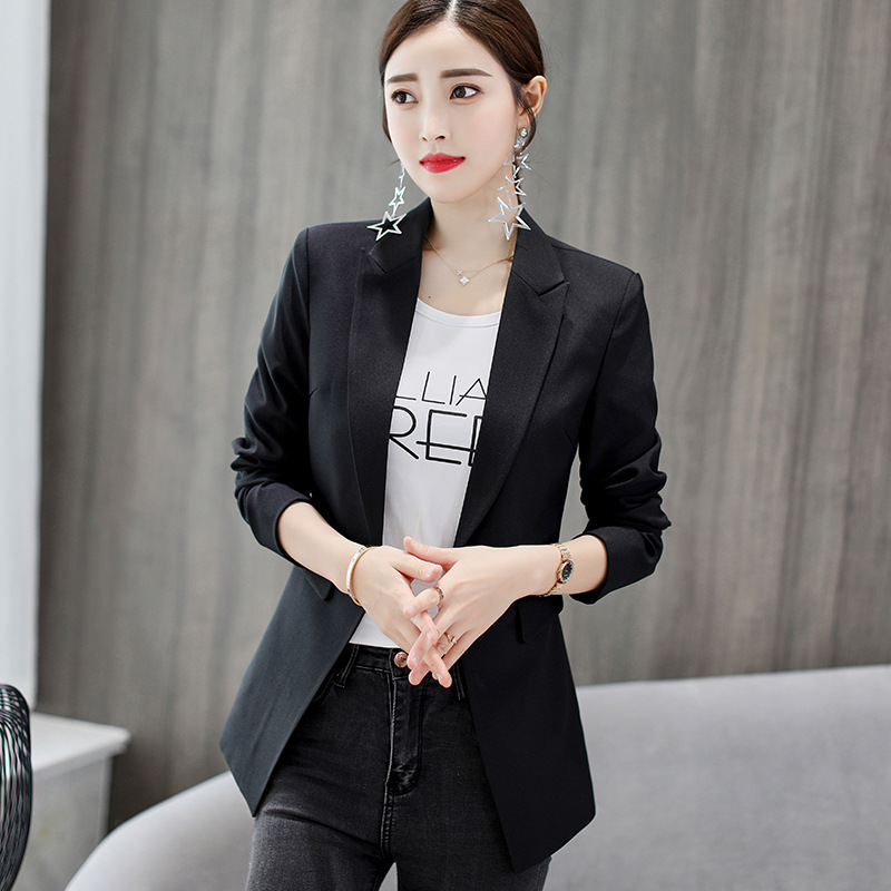 Autumn fashion long Suit Blazer women long sleeve double