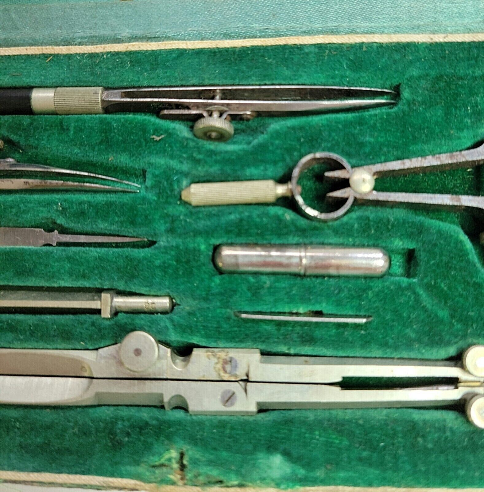 VINTAGE DRAFTING TOOL SET MADE IN GERMANY IN ORIGINAL CASE Collectibles
