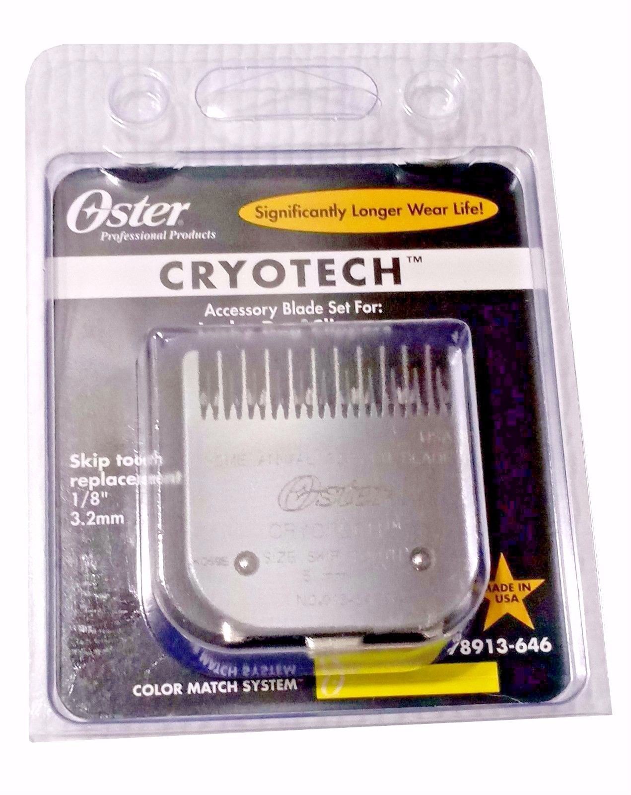 Genuine OSTER Blade Lucky Dog Skip Tooth 91364 Cryotech1/8" 3.2mm