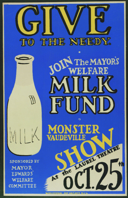 Vintage POSTER.Home wall.Milk to the Needy.Art Wall interior Decor.1118