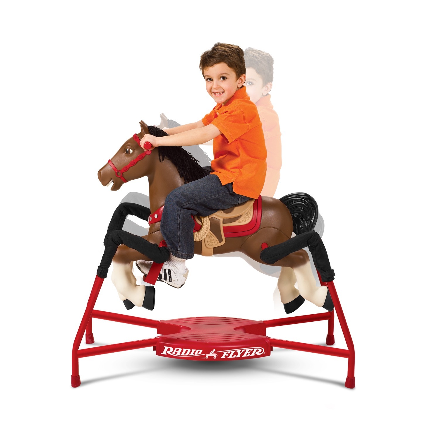 Radio Flyer Interactive Kids Riding Horse Toy Ride On Rocking Horse