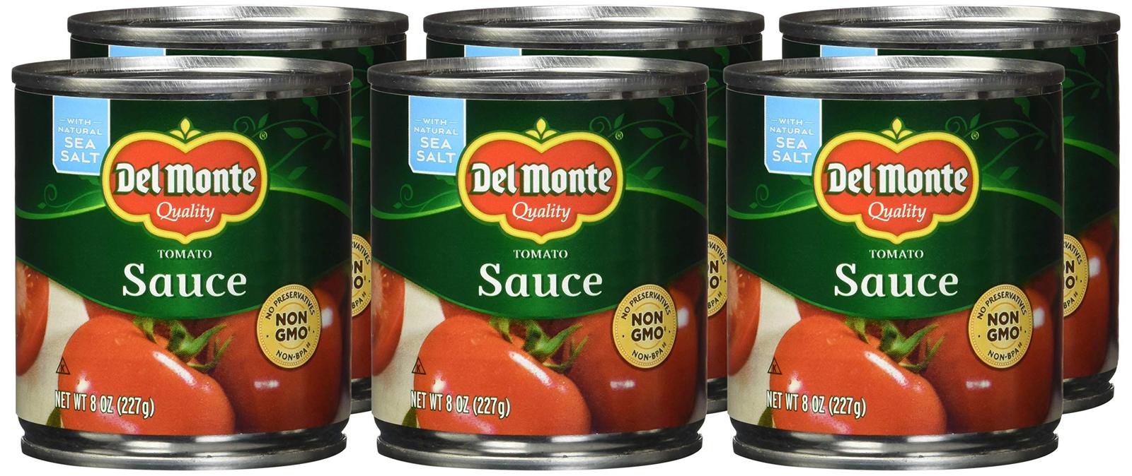 Del Monte Tomato Sauce 8 Oz (Pack of 6) Everything Else