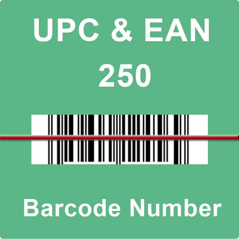 250 UPC EAN Codes Numbers Barcodes for and similar items