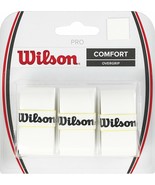 Wilson - WRZ4014WH - COMFORT Tennis Pro Racquet Pack of 3 Overgrip - White - $9.85