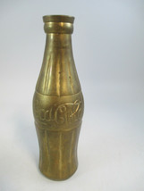 Coca-Cola Brass Hobbleskirt Style Bottle Vase Paperweight Vintage  - $12.38