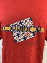 Vintage Corridor Cafe T Shirt Single Stitch Tee Logo Crew Men’s XL USA 8... - $24.99