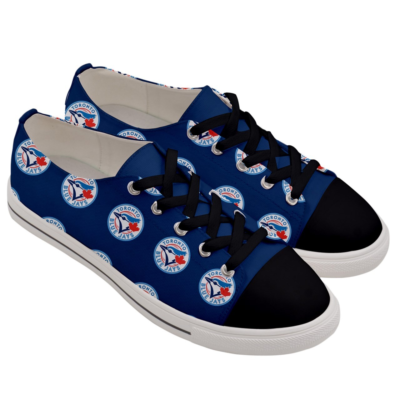 Toronto Blue Jays MLB Team Shoes Limited Edition Canvas Shoes Sneakers ...