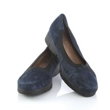 Clarks Artisan Blue Suede Loafers Ballet Flats Comfort Shoes Womens 8 M SN 16734 - $39.41