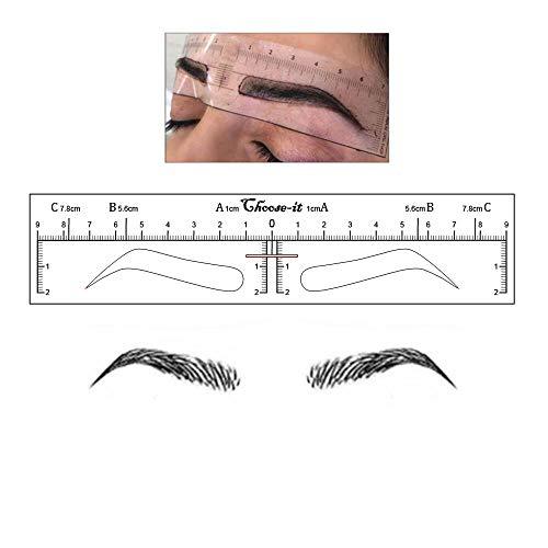 choose it 50pcs microblading ruler sticker eyebrow shaping