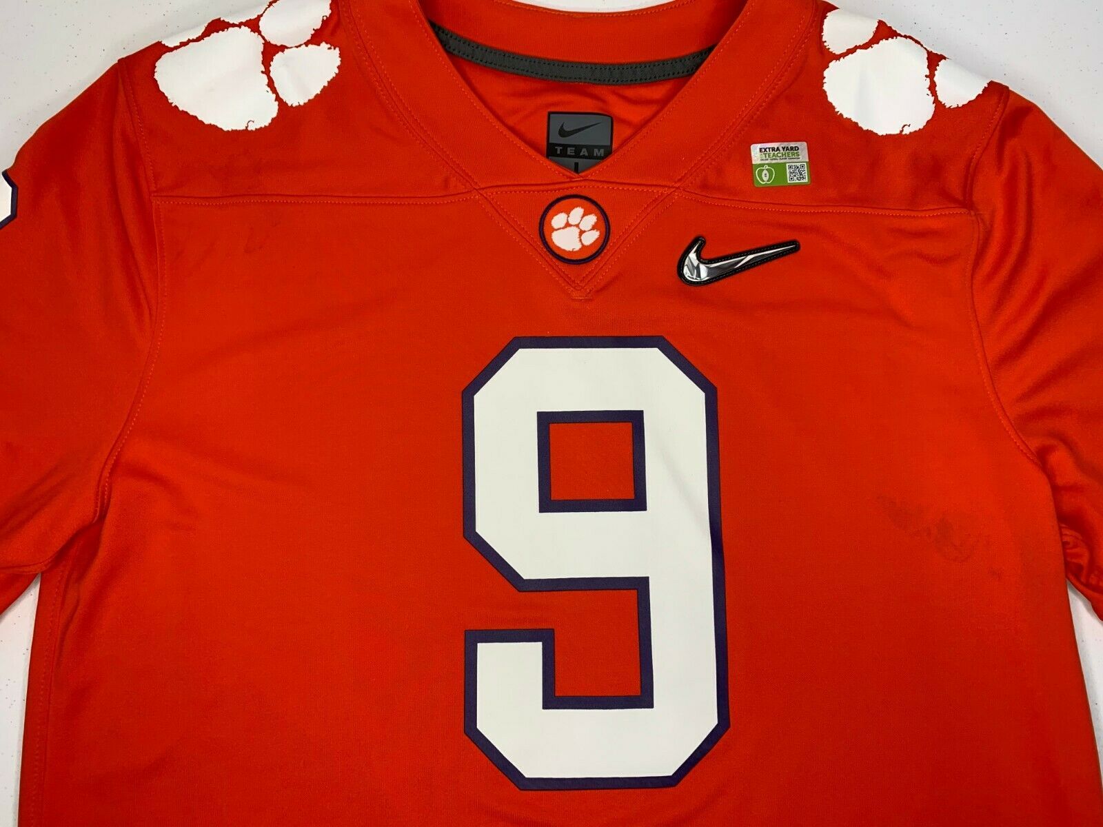 NEW LARGE Nike Clemson Tigers Championship Football JERSEY MENS Orange