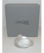 LOVELY LALIQUE FRANCE CRYSTAL SLEEPY DUCK 2 5/8&quot; LONG SCULPTURE/FIGURINE... - $102.46
