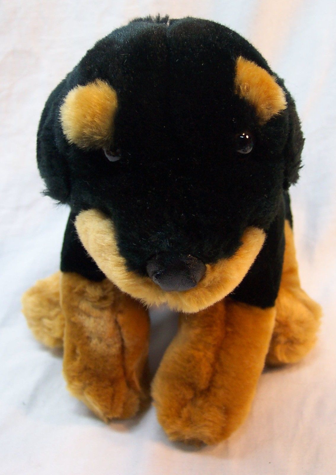 large stuffed rottweiler dog