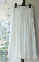 Summer Chiffon Midi Skirt Women Black White Chiffon Skirt Beach Skirt Plus Size image 3