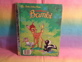 Vintage 1984 Disney&#39;s Bambi A Little Golden Book - name written on inside - $3.93