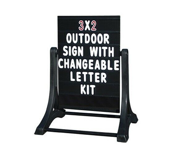 Swinger Message Board AFrame Changeable Letter Sidewalk Sign+Letter