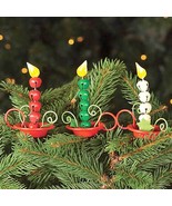 Metal Jingle Bell Candle Clip-On Christmas Ornaments Decorations | Set of 6 Ast - $24.50