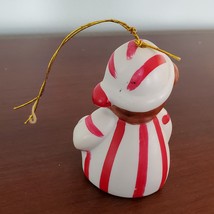 Vintage Christmas Ornament, Ceramic Bell, Bear in Nightshirt Bell Ringer image 4