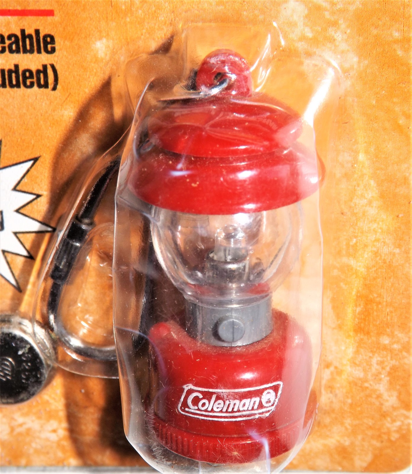 1980s/1990s Colman Red Lantern Keychain Model 5341B700 in Factory