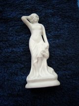  Vintage Bisque Greco/Roman Lady Semi Nude Figurine Made in Japan 6&quot; - $19.99