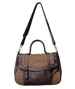 Brown Stripe Steampunk - Hand/Shoulder Bag - $34.60
