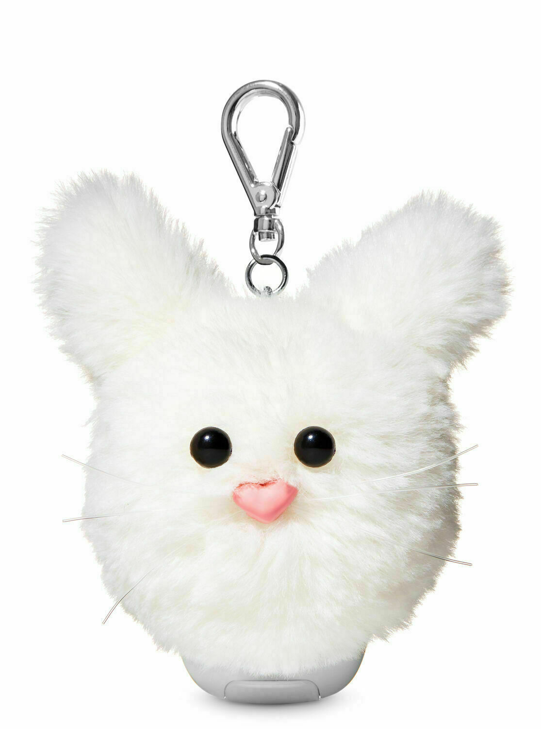 Primary image for Bath & Body Works White Bunny Pom NEW PB HOLDER ONLY with Clip Free Shipping