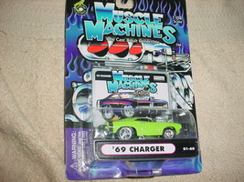 Muscle Machines '69 Charger 01-60 Mopar Green Free Usa Shipping - $11.29