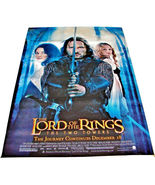 2002 LOTR: THE TWO TOWERS Original Backlit Movie DS Poster 48x72 (23) - $399.99