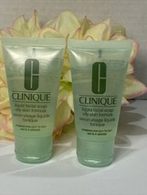 2x Clinique Liquid Facial Soap Oily Skin Formula 1oz Each Travel Mini Fr... - $8.86
