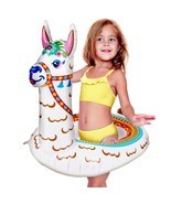 Summer Llama Pool Floats for Kids - 27 Inch Tall Inflatable Pool Toys fo... - £24.13 GBP+