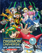 Digimon Universe App Monsters DVD Vol.1-52 end with English Sub Ship From USA