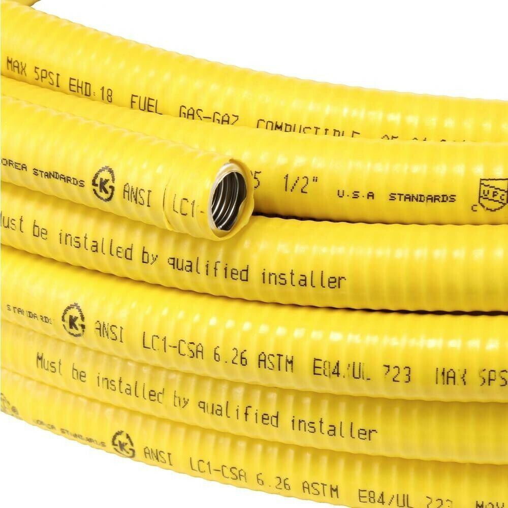 HOMEFLEX CSST Pipe Tubing 1/2 in. x 75 ft. Coiled Corrugated Stainless