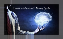 Good Luck Job Interviews School Rituals Awaken IQ Memory Tests White Witch - $48.00