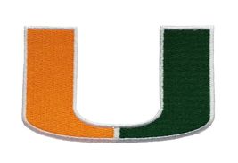 University of Miami Hurricanes NCAA Football Fully Embroidered Iron On Patch - $5.87+