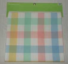 Farmhouse Easter Reversible Plaid Pastel Cotton Table Runner NWT FREE SHIPPING  - $29.69