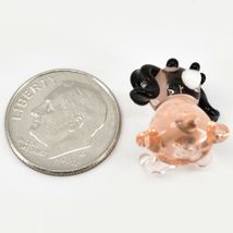 Handmade Brown Puppy Dog Tiny Miniature Micro Mini Lampworking Glass Figurine image 5