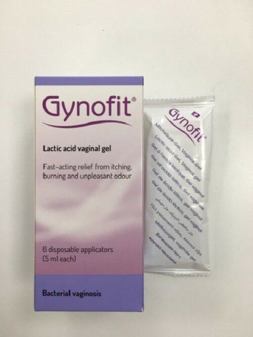 GYNOFIT Lactic Acid Vaginal GEL 6 Individual 5ml Helps of Bacterial Vaginosis Other Feminine