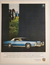 1969 Print Ad The '69 Cadillac Fleetwood Eldorado 2-Door Blue with White Top - $15.79