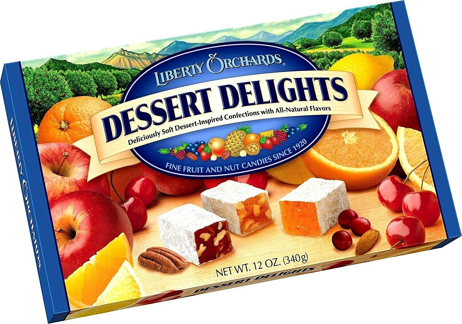 Liberty Orchards Dessert Delights Fine Fruit & Nut Candies 12 oz ( Pack